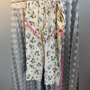 Floral Print Pajama Pants